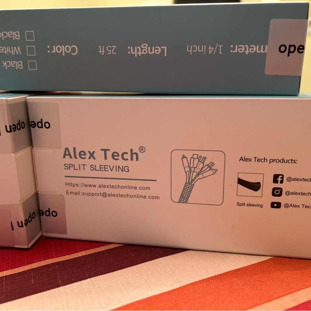 Alex Tech Blue Split Sleeving 3 boxes *NEW*